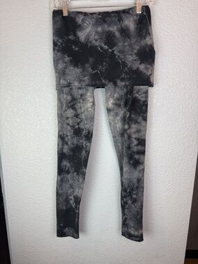 LVR Leggings Womens Medium Tie Dye Organic Cotton Spandex Yoga Pants Made USA